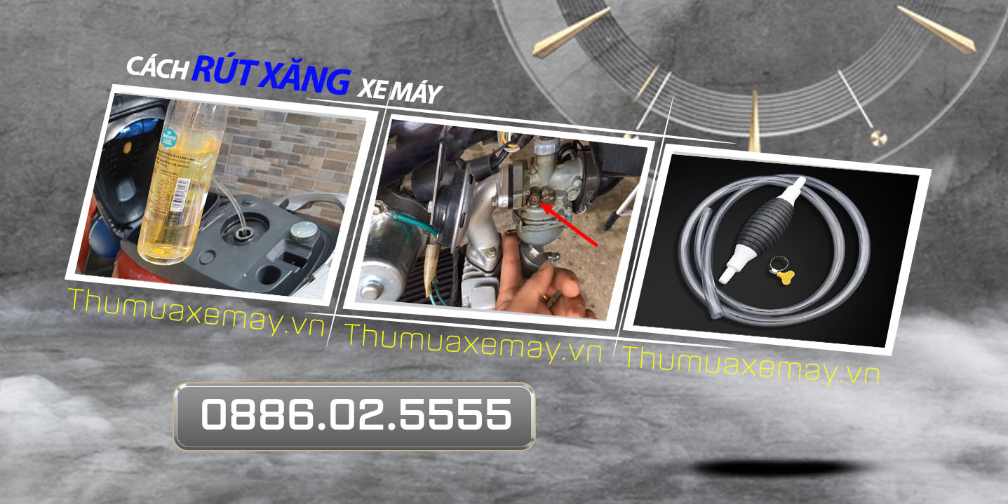 5 cách rút xăng xe máy nhanh gọn