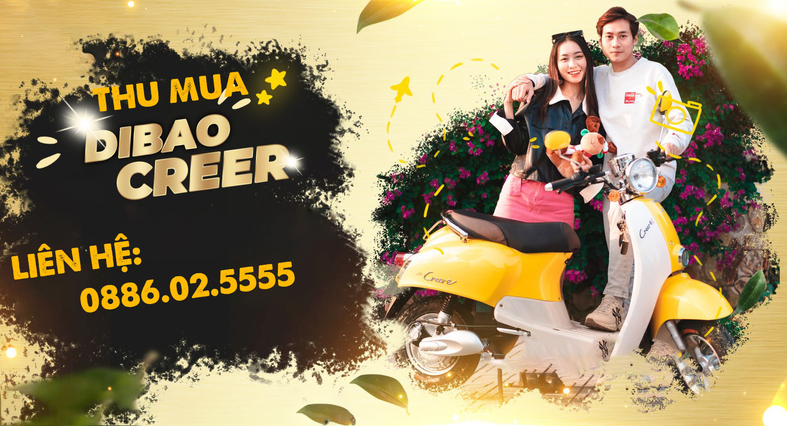 Thu mua xe máy Dibao Creer, thu tại nhà